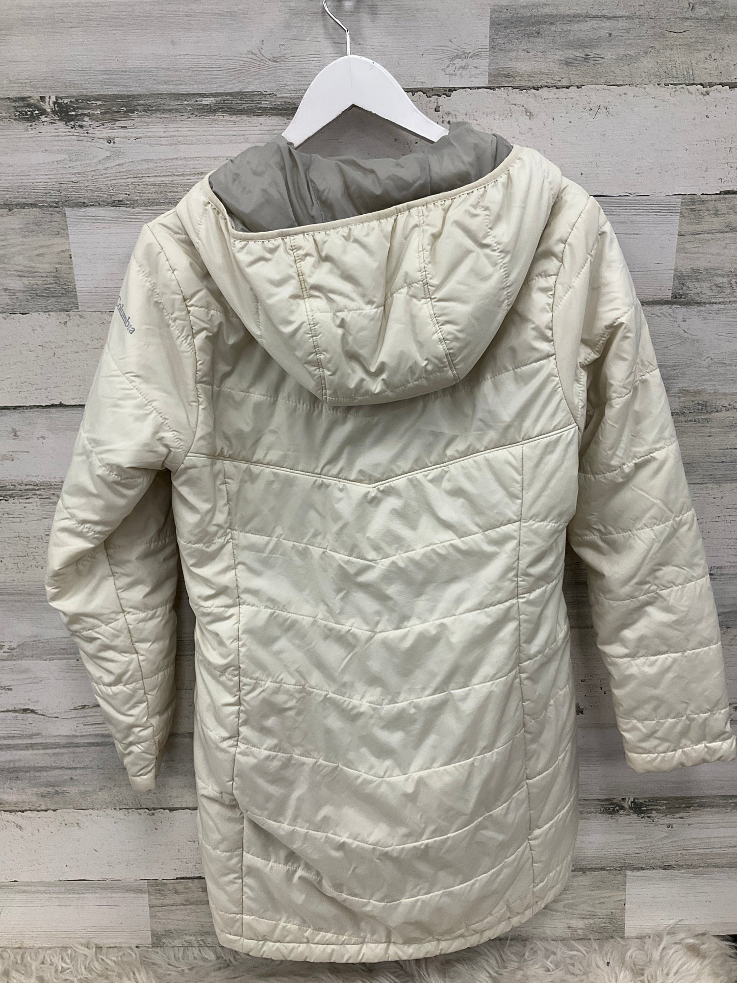 Coat Puffer & Quilted By Columbia In Ivory, Size: M