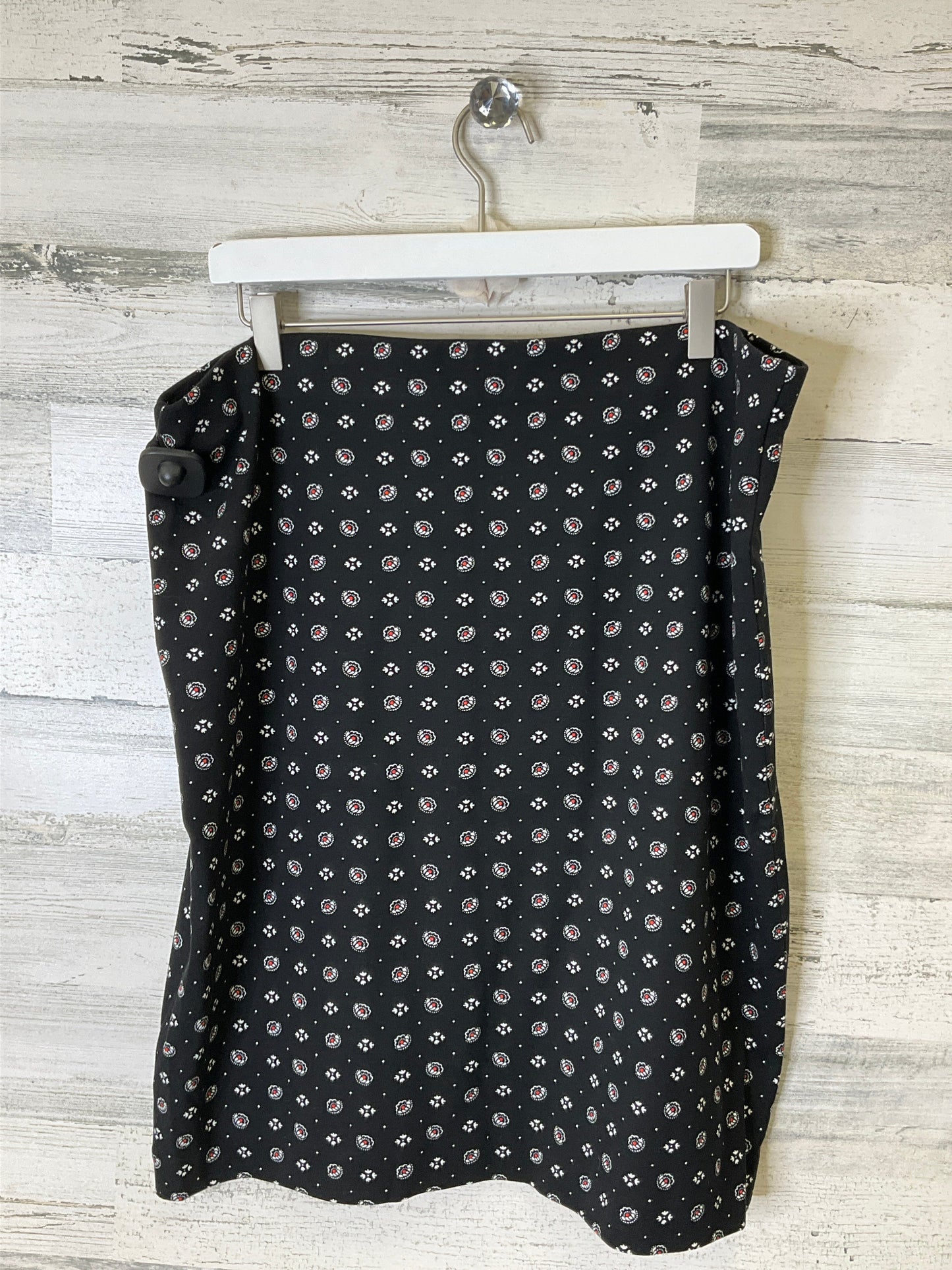 Skirt Midi By Ann Taylor In Black, Size: Xl