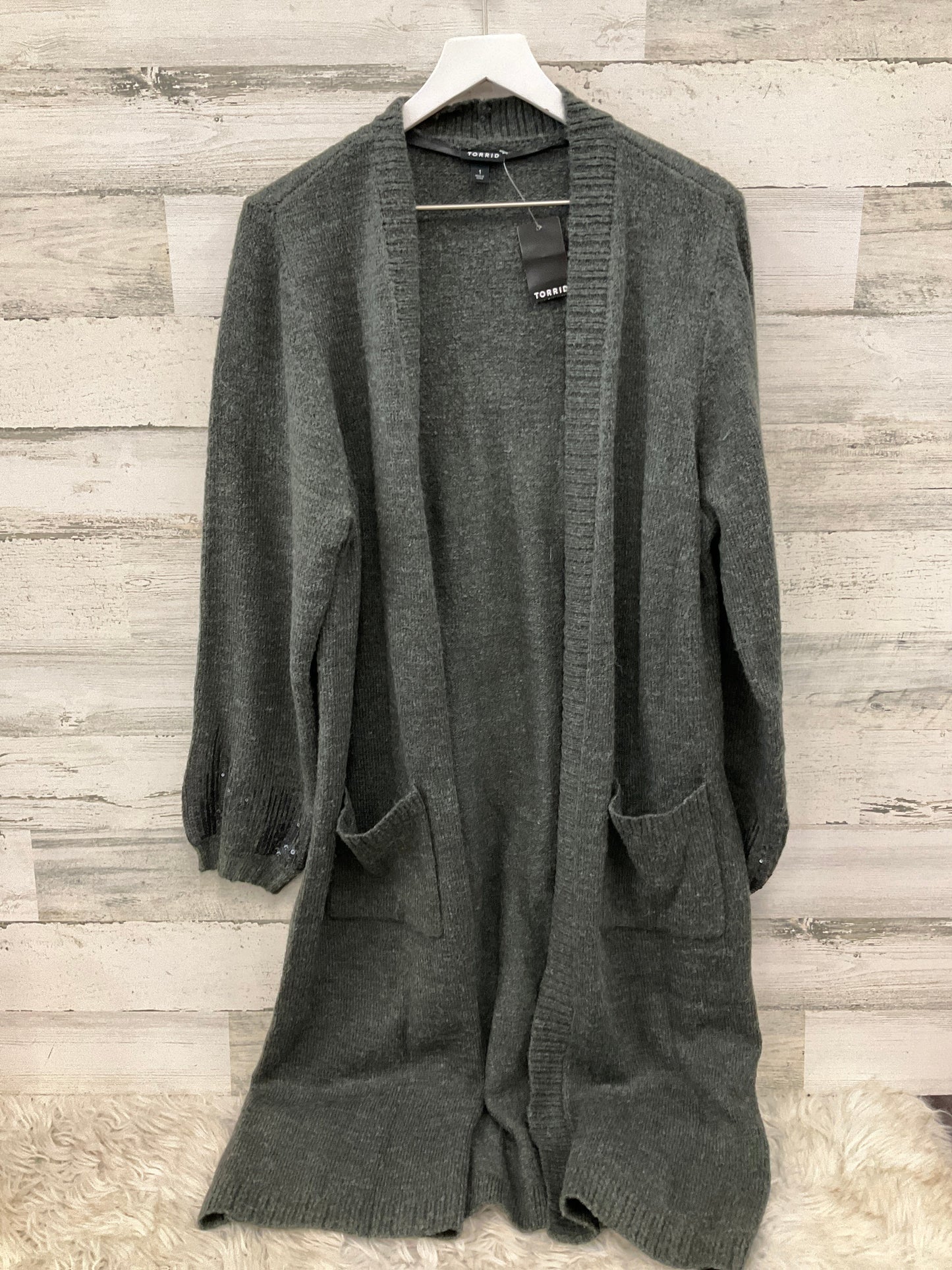 Cardigan By Torrid In Grey, Size: 1x