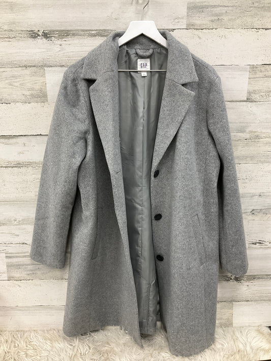 Coat Peacoat By Gap In Grey, Size: Xl