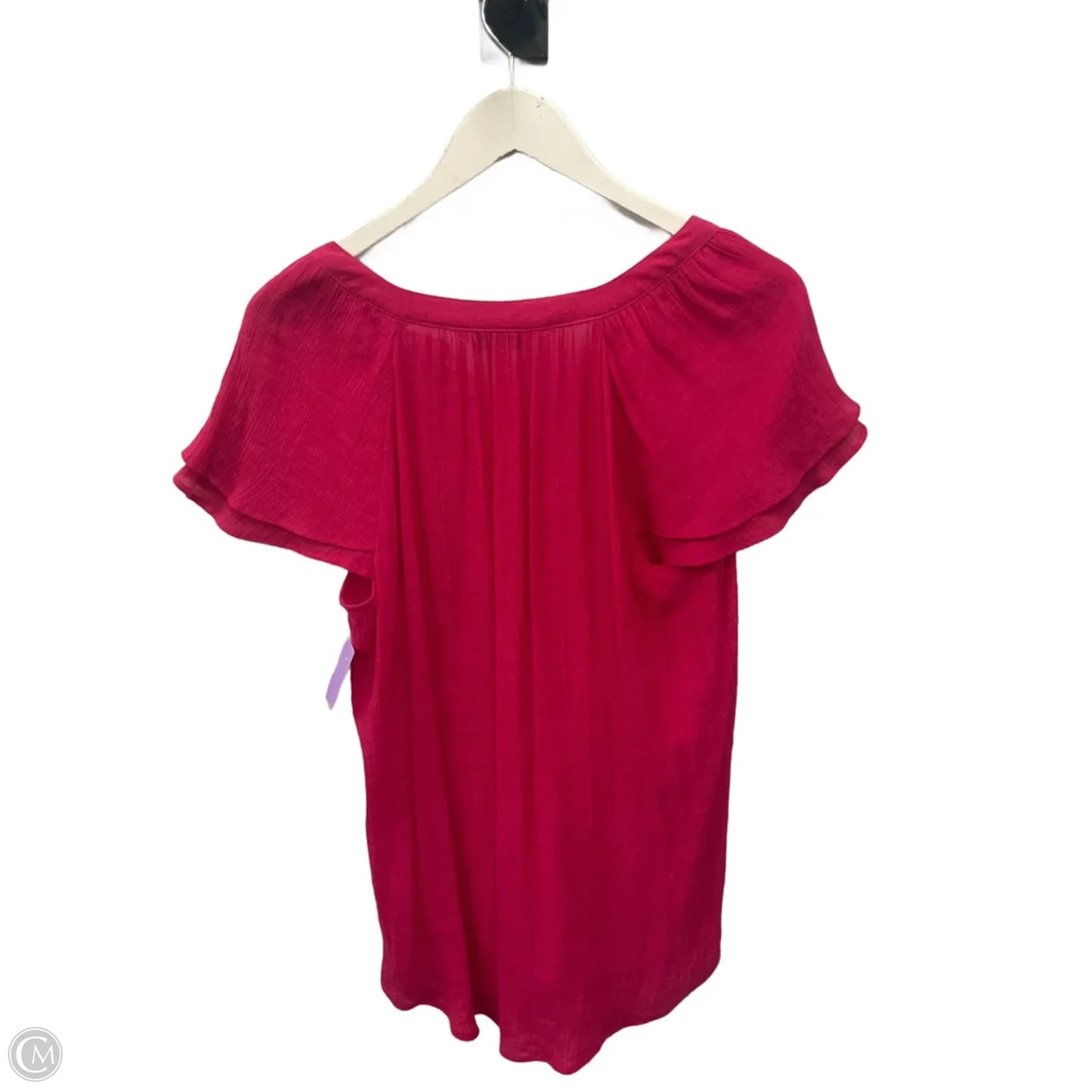 Top Sleeveless By Counterparts In Pink, Size: L