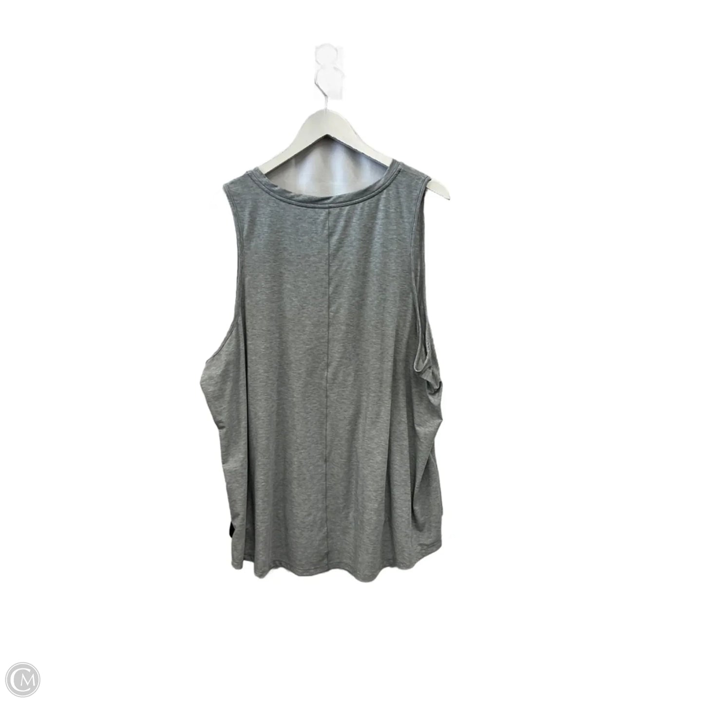 Athletic Tank Top By Nike In Grey, Size: 3x