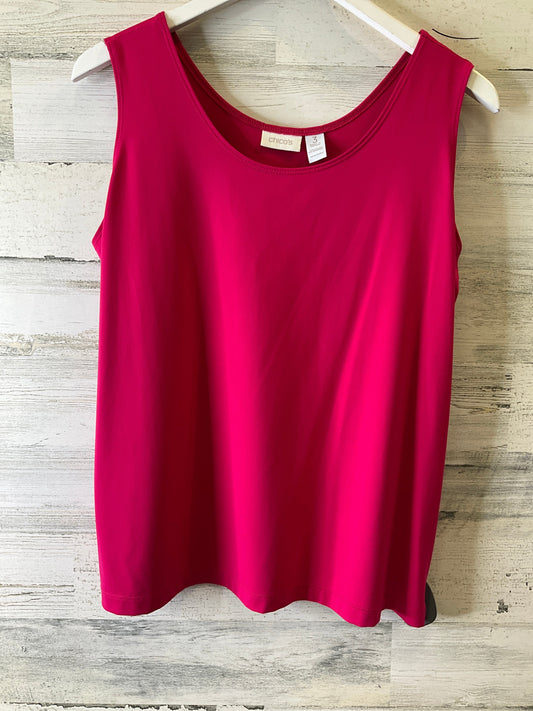 Pink Top Sleeveless Chicos, Size Xl