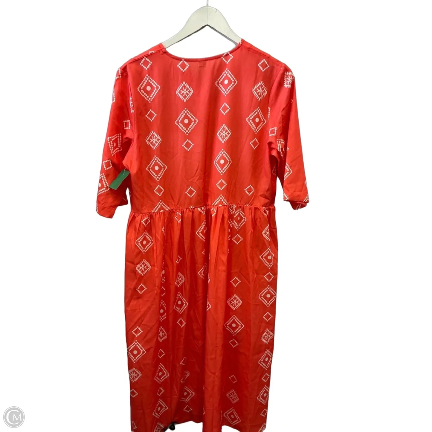 Dress Casual Midi By Clothes Mentor In Orange, Size: M