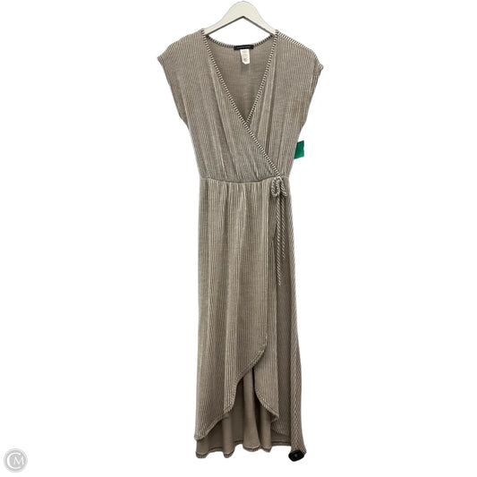 Dress Casual Midi By Caution To The Wind In Beige, Size: S