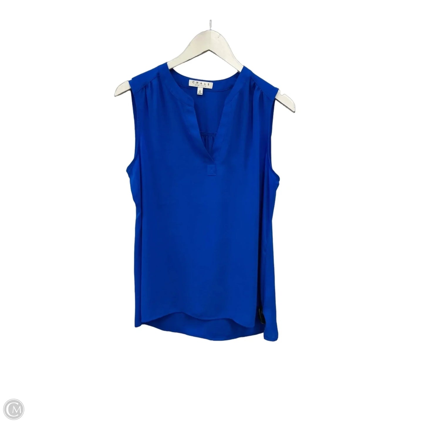 Top Sleeveless By Chaus In Blue, Size: S