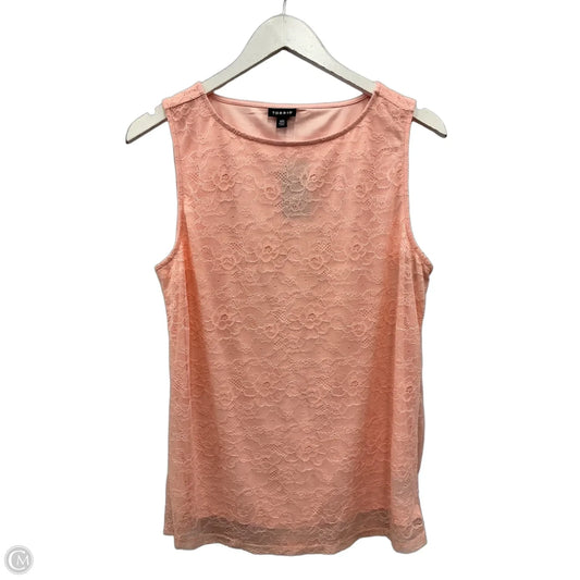 Top Sleeveless By Torrid In Pink, Size: Xl