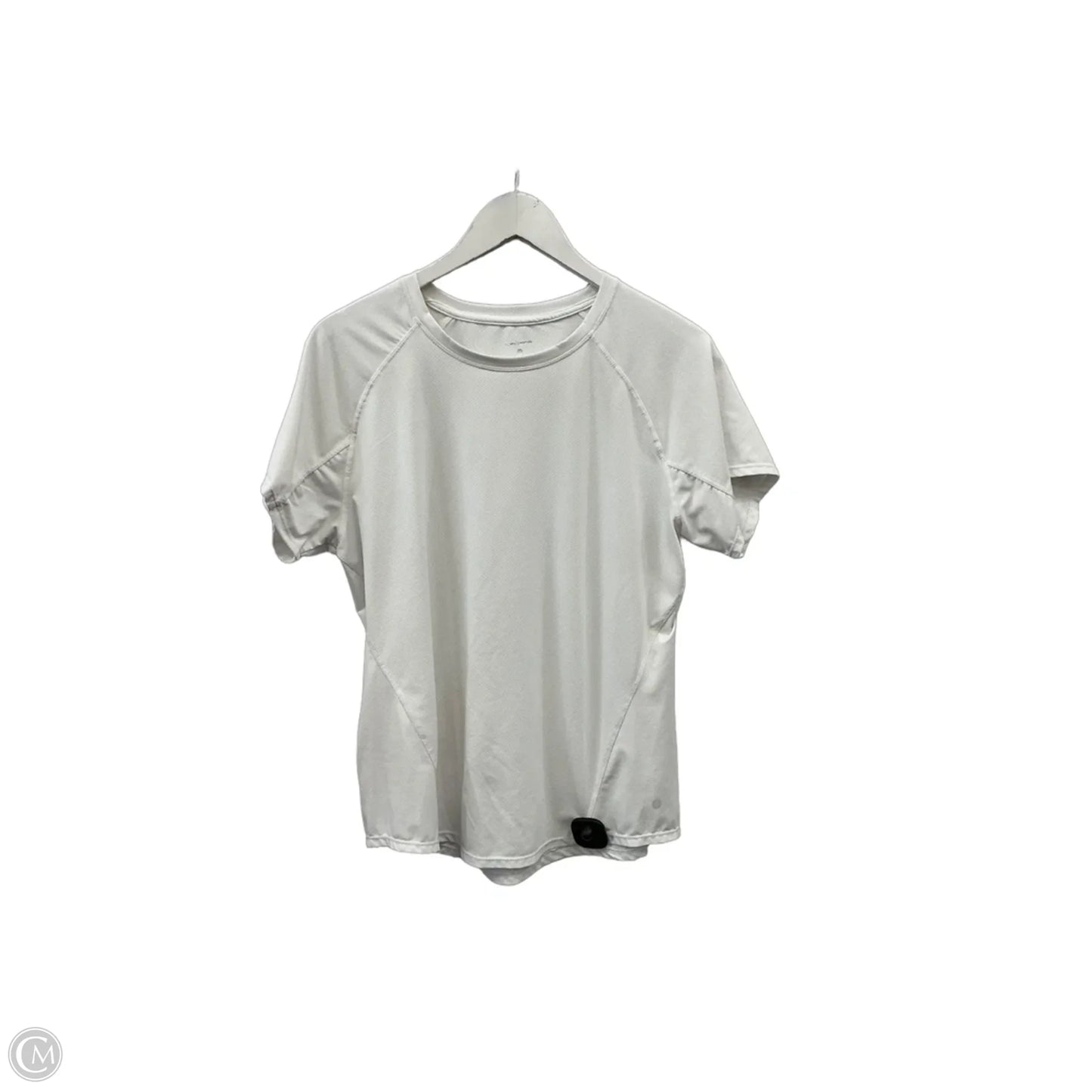 Athletic Top Short Sleeve By Clothes Mentor In White, Size: L