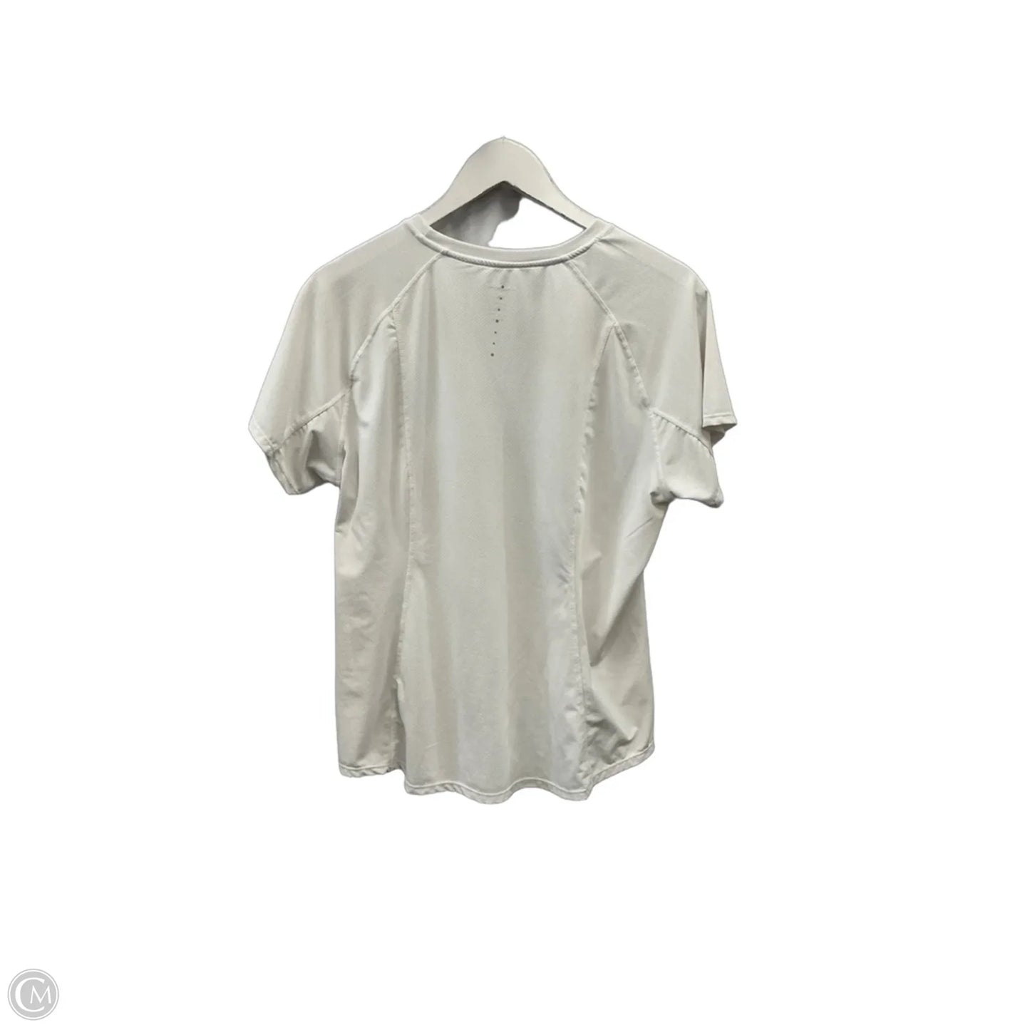 Athletic Top Short Sleeve By Clothes Mentor In White, Size: L