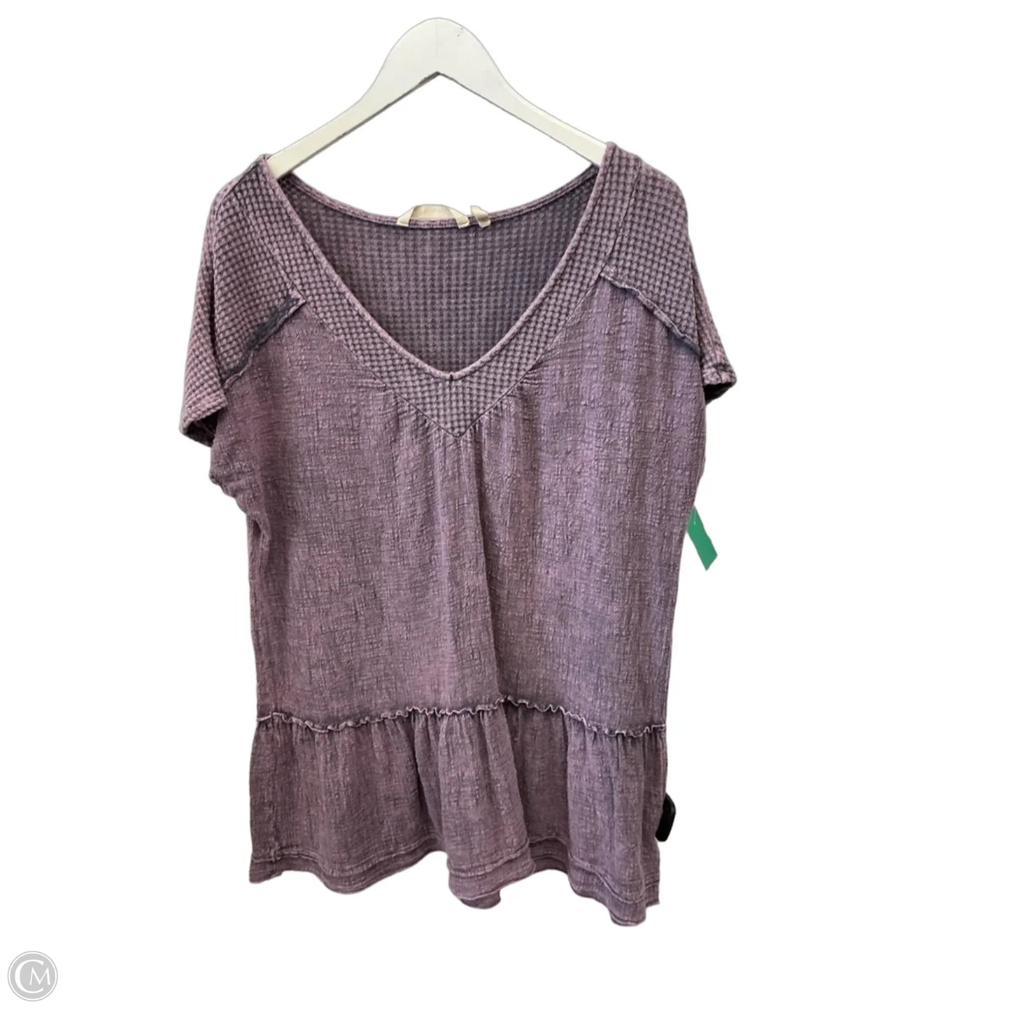Top Short Sleeve By Soft Surroundings In Purple, Size: M