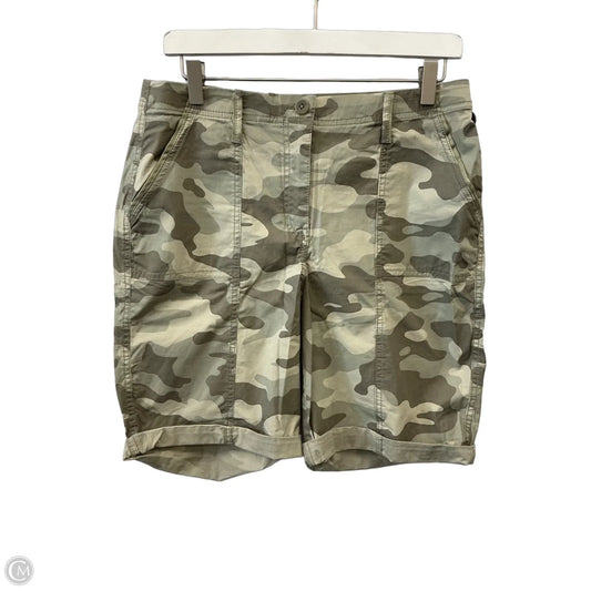 Shorts By Chicos In Camouflage Print, Size: 4