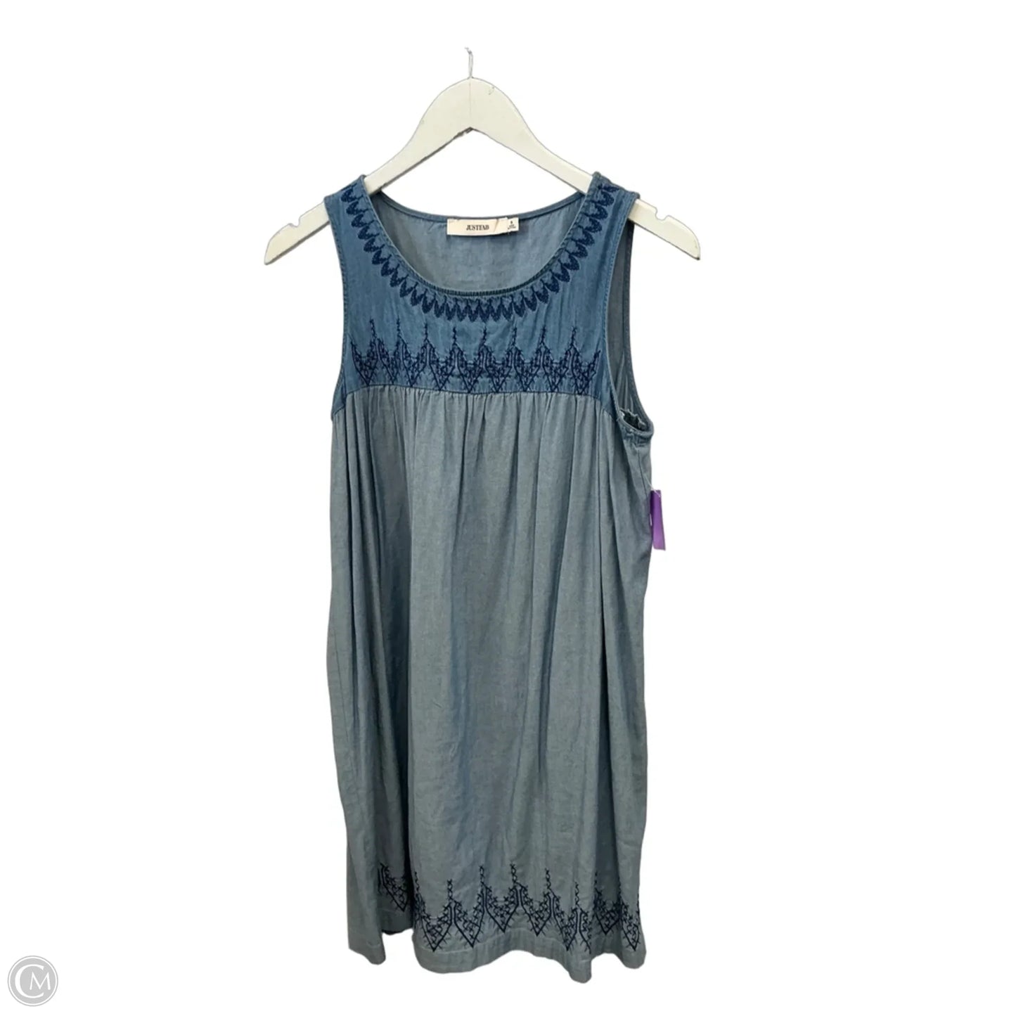 Dress Casual Midi By Just Fab In Blue, Size: S