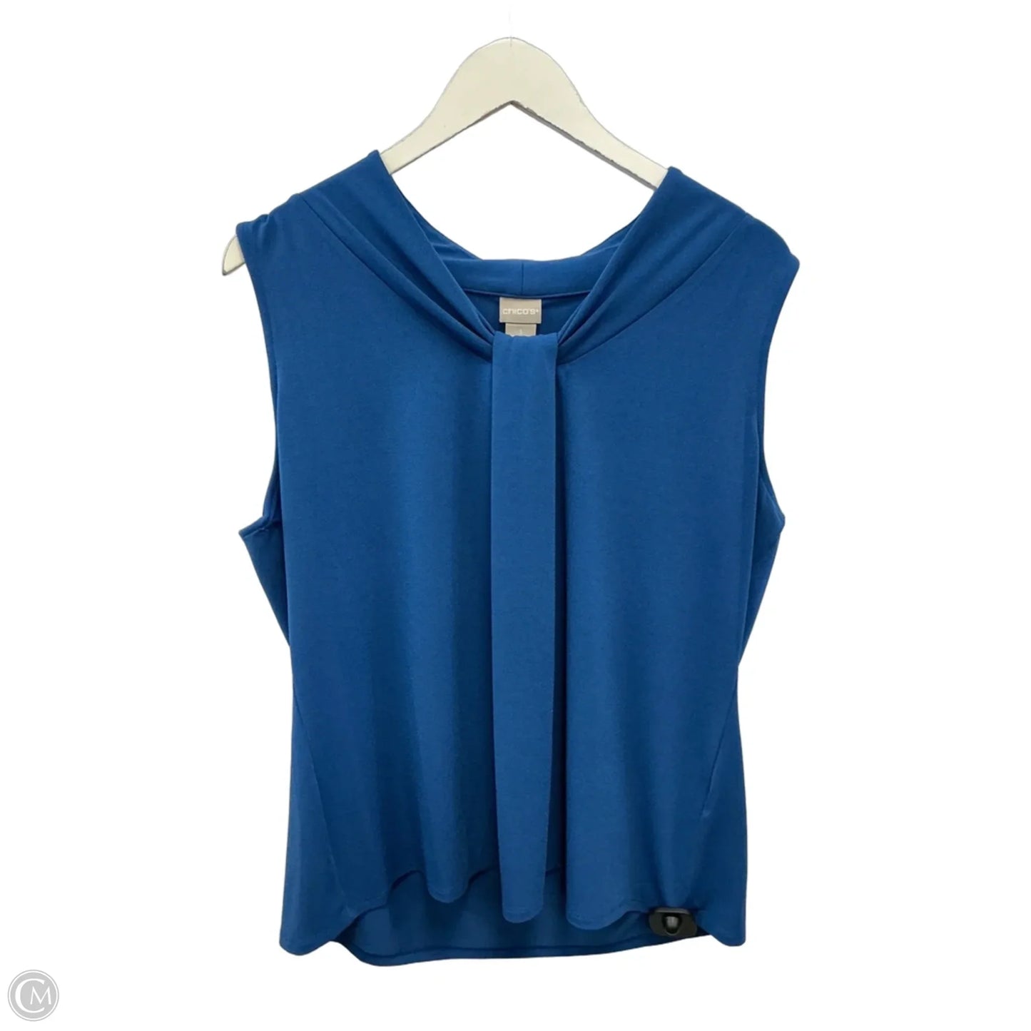 Top Sleeveless By Chicos In Blue, Size: Xl