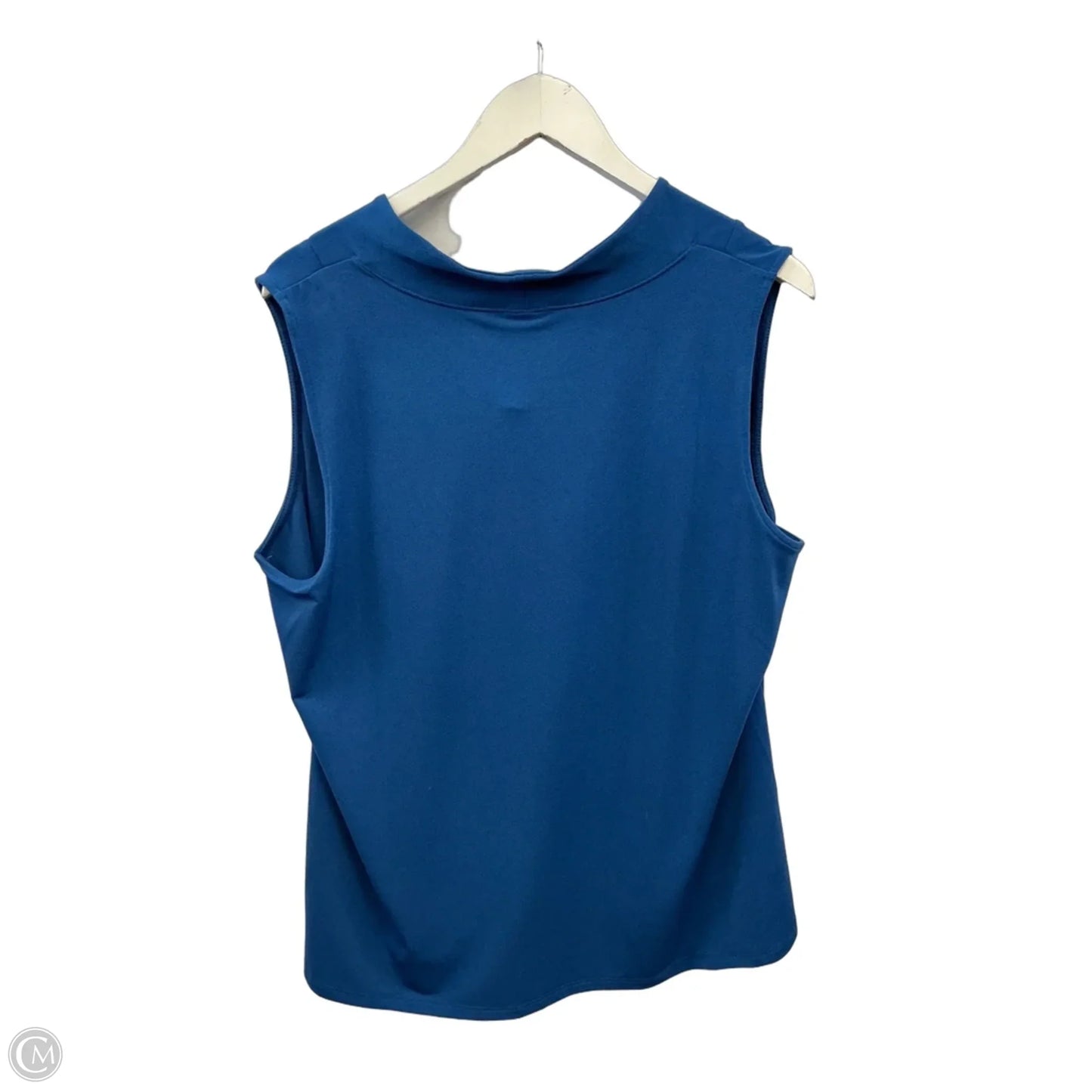 Top Sleeveless By Chicos In Blue, Size: Xl