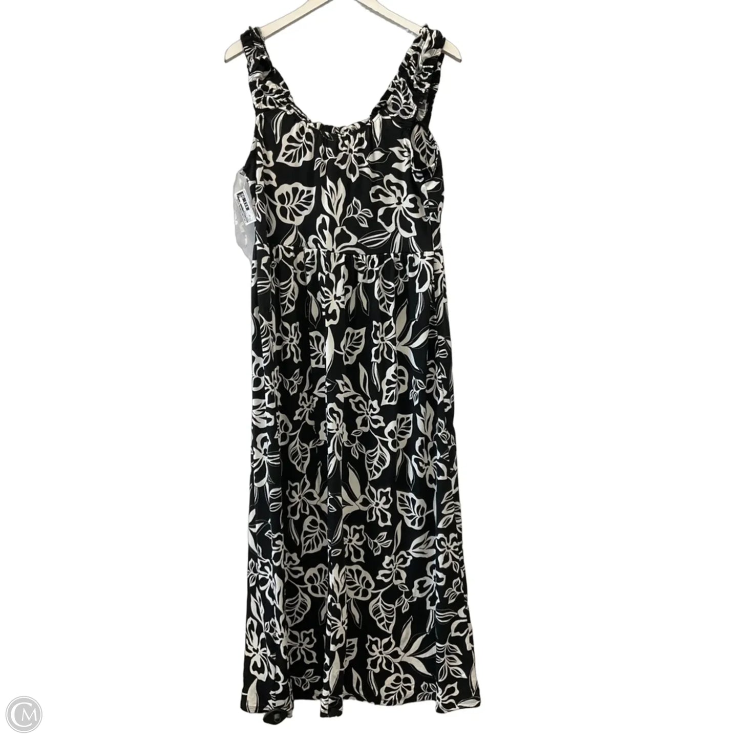 Dress Casual Maxi By Derek Heart In Black & White, Size: 1x