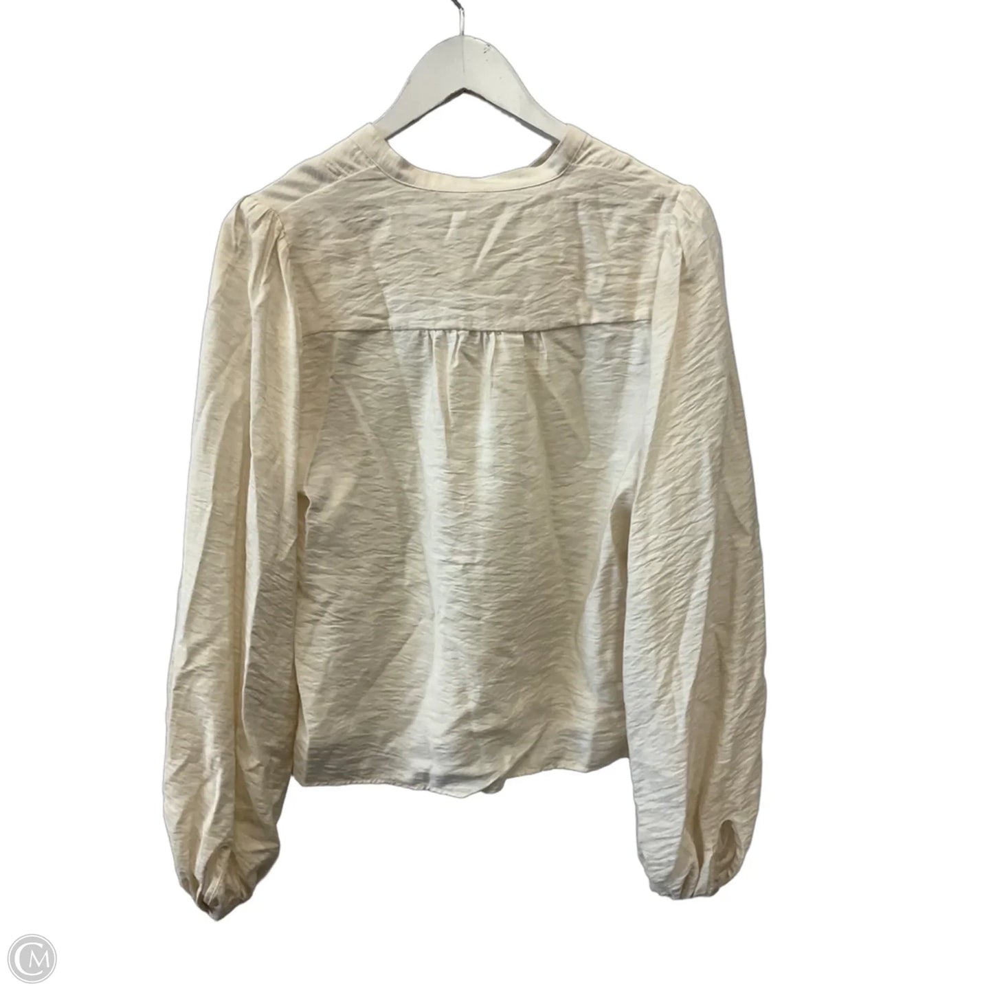 Top Long Sleeve By Anthropologie In Ivory, Size: Xs