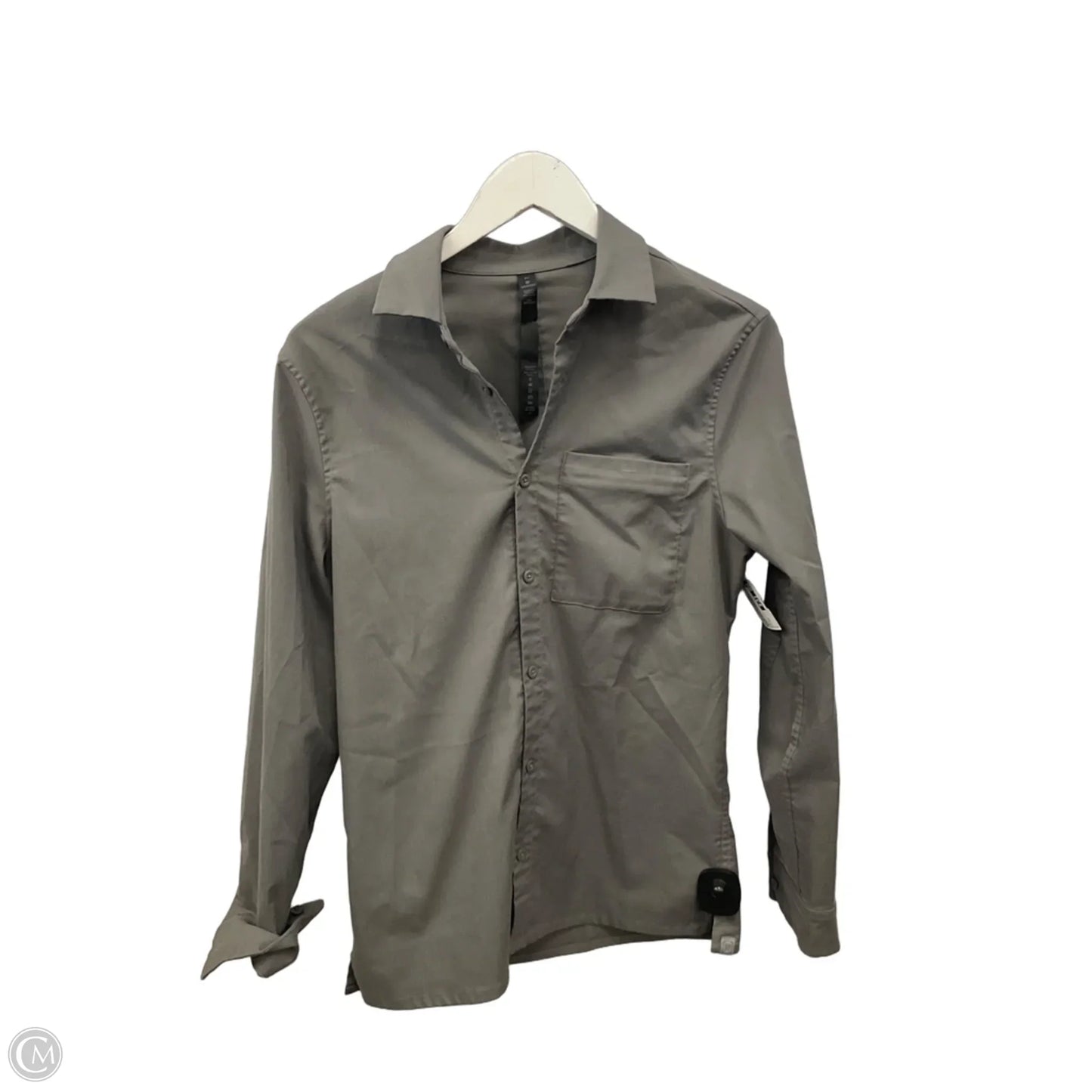 Athletic Top Long Sleeve Collar By Lululemon In Green, Size: Xs