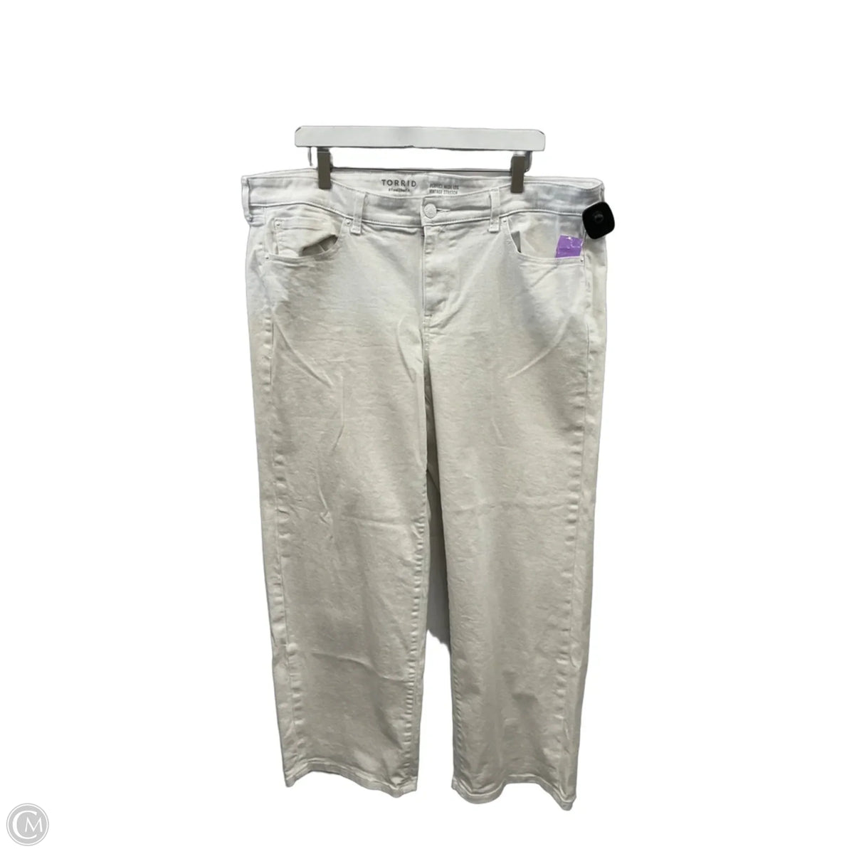 Jeans Wide Leg By Torrid In White, Size: 18