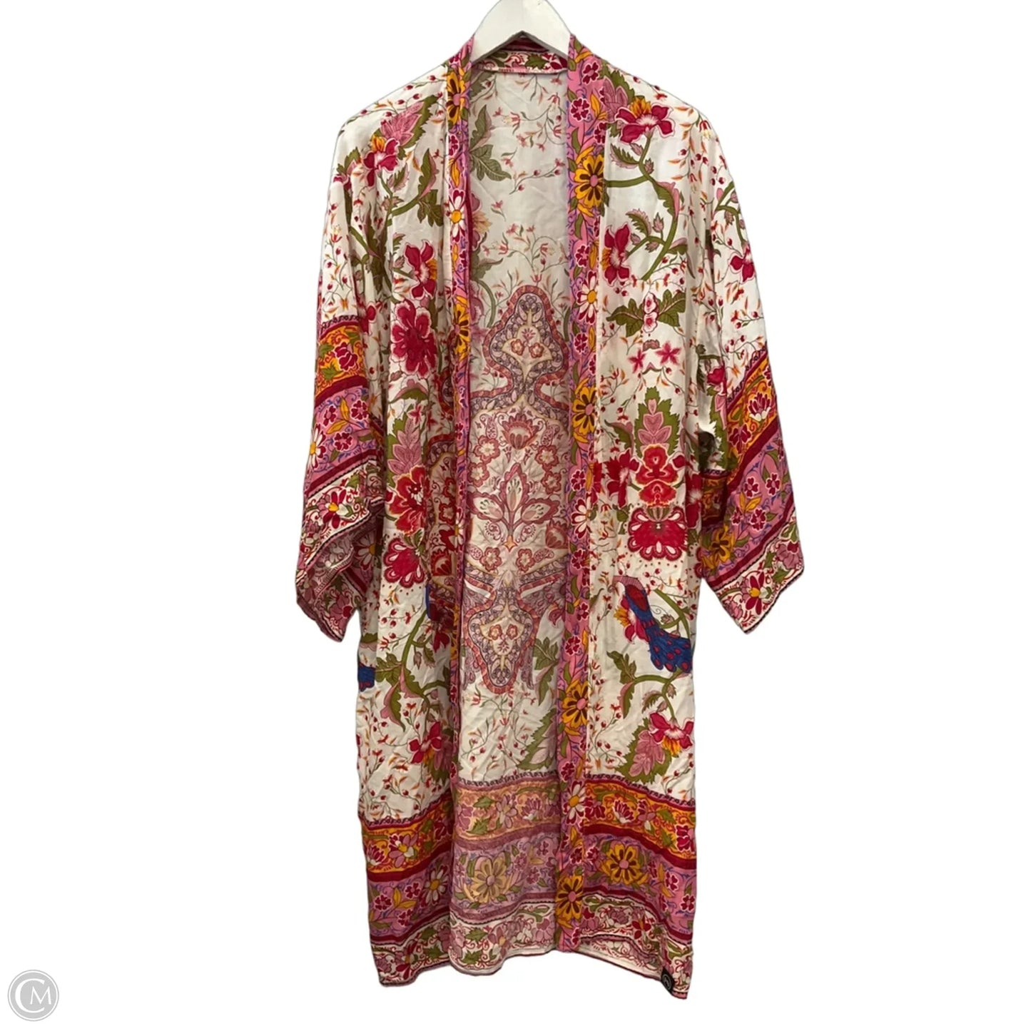 Kimono By Clothes Mentor In Floral Print, Size: Osfm