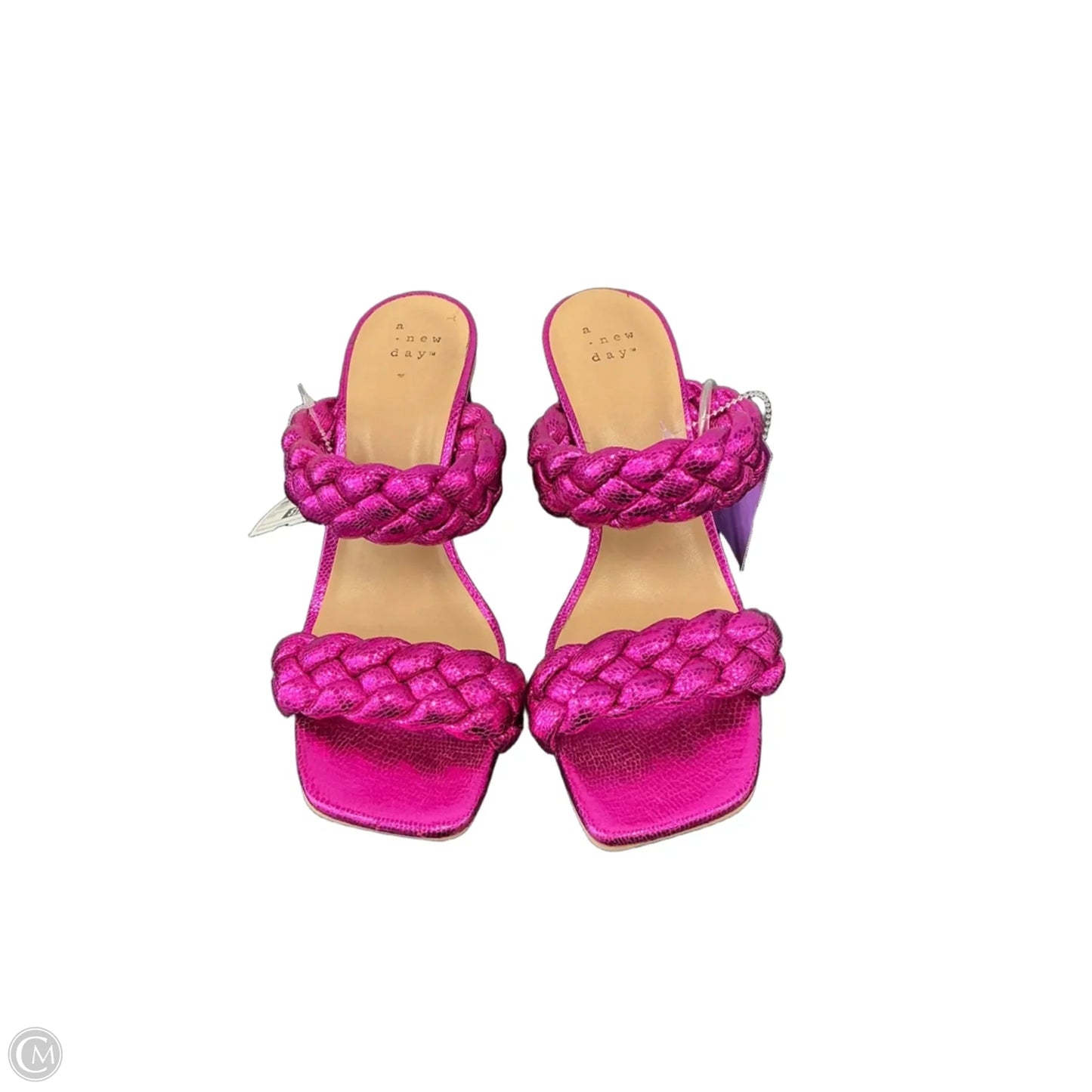 Sandals Heels Block By A New Day In Purple, Size: 7