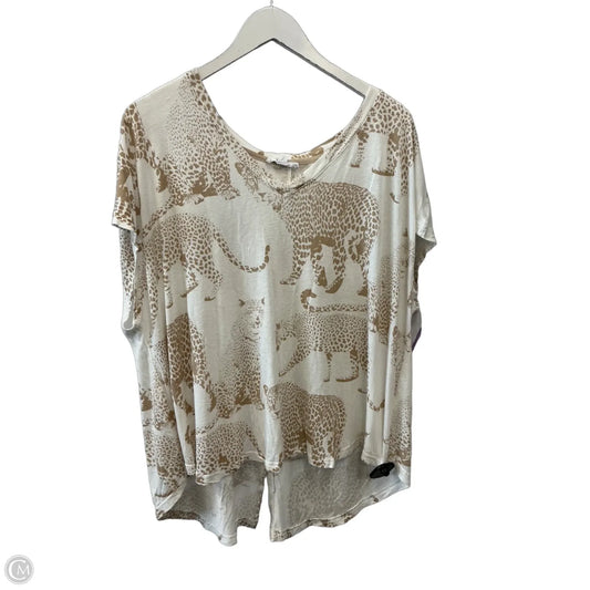 Top Short Sleeve By Jane And Delancey In White, Size: 1x