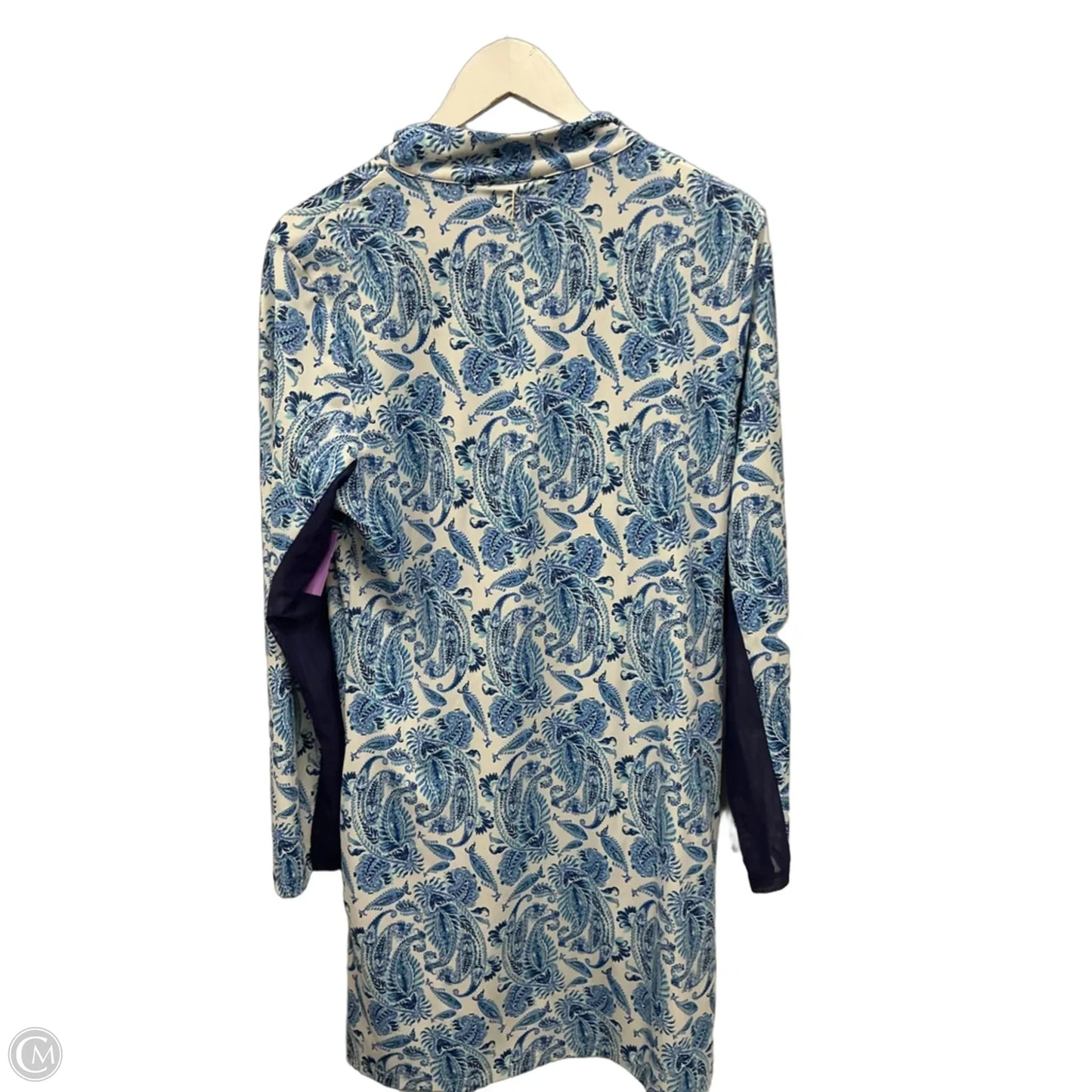 Dress Casual Midi By Cabana Life In Blue, Size: Xl