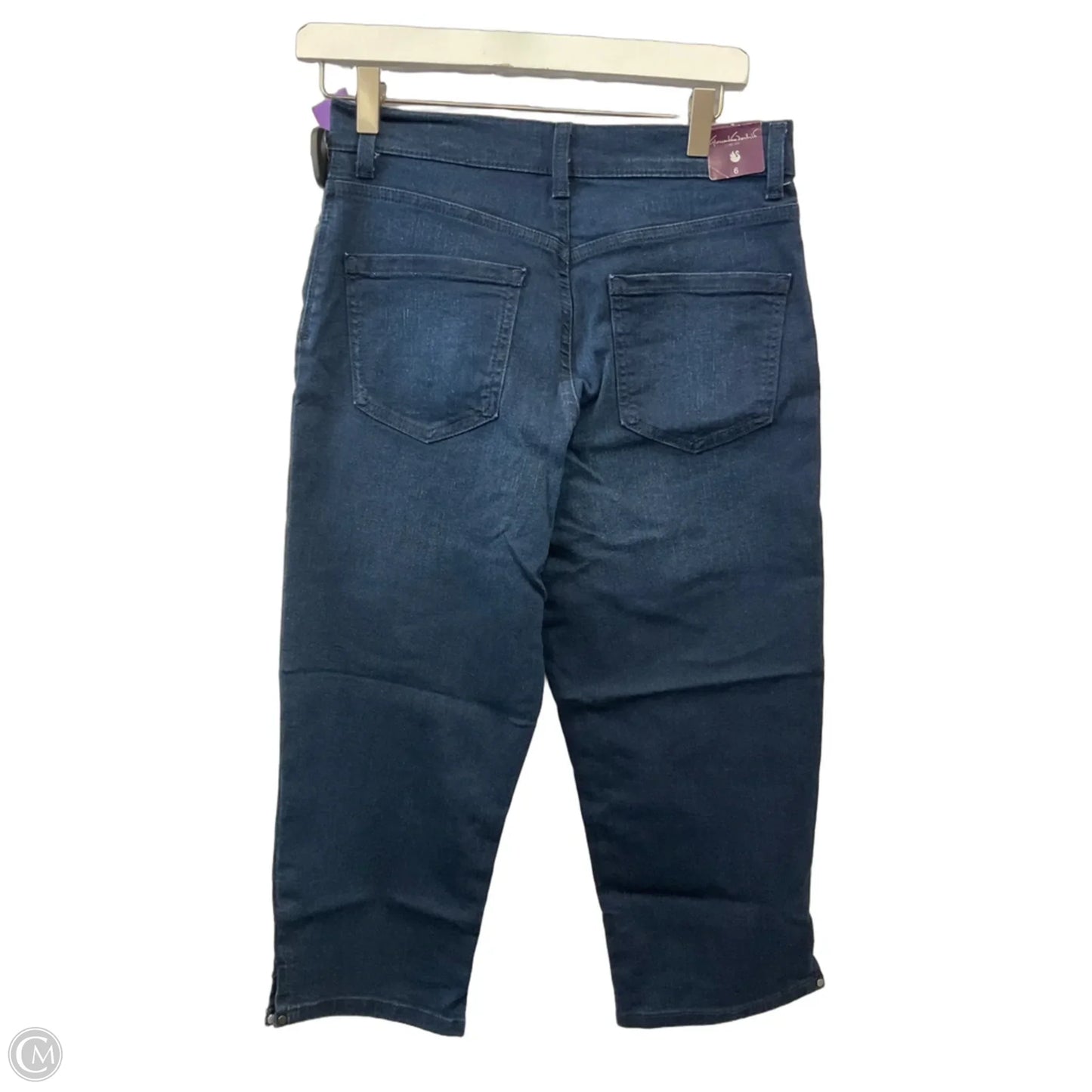 Capris By Gloria Vanderbilt In Blue Denim, Size: 6