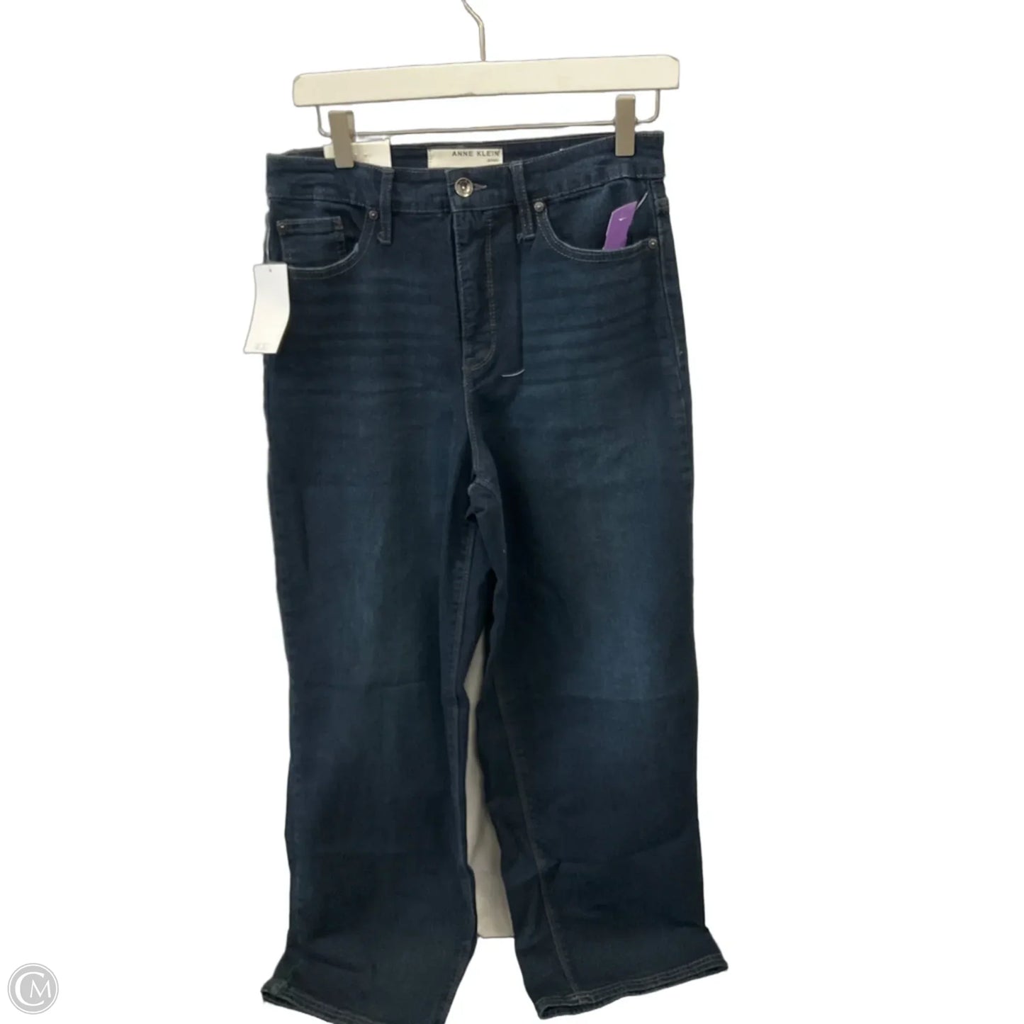 Jeans Wide Leg By Anne Klein In Blue Denim, Size: 8