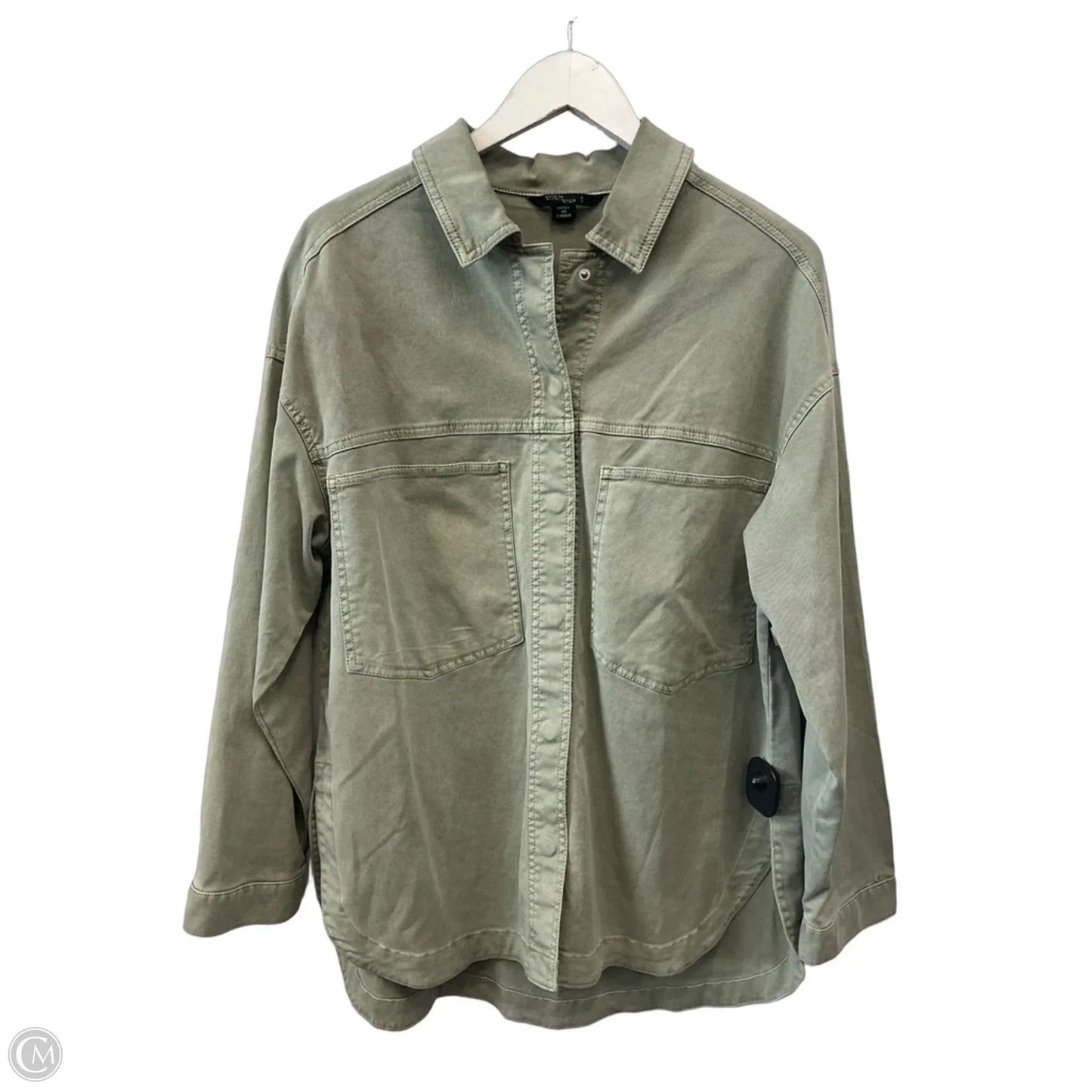 Jacket Denim By Stitch Star In Green, Size: S
