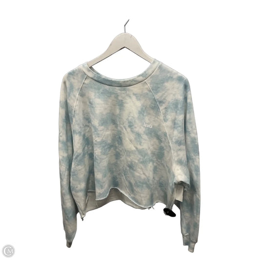 Sweatshirt Collar By Levis In Blue & White, Size: Xxl