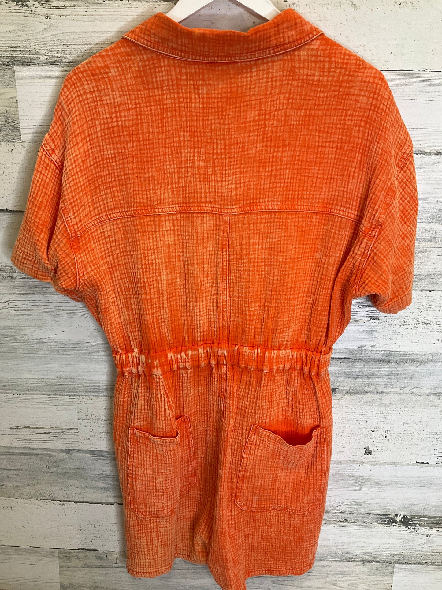 Orange Romper Peach Love Cream California, Size M