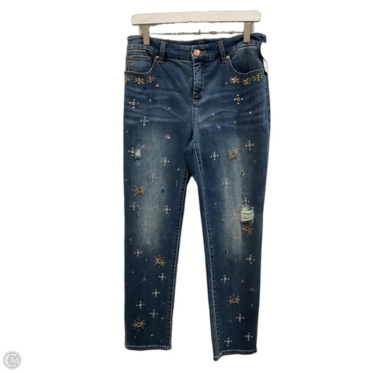 Jeans Skinny By Chicos In Blue Denim, Size: 0