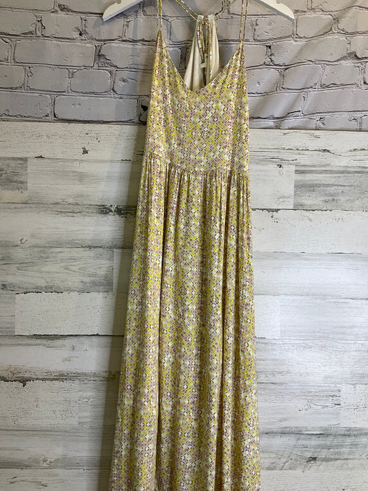 Yellow Dress Casual Maxi Clothes Mentor, Size S