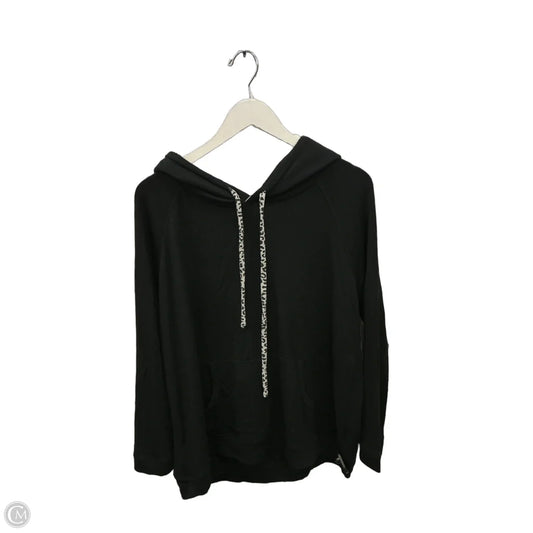 Sweatshirt Hoodie By Clothes Mentor In Black, Size: 1x