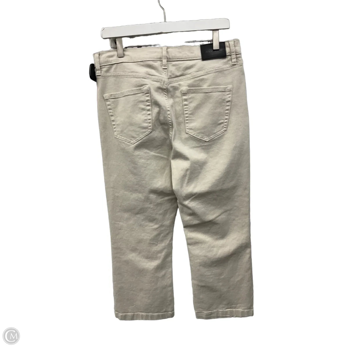 Jeans Cropped By Dkny In Ivory, Size: 12