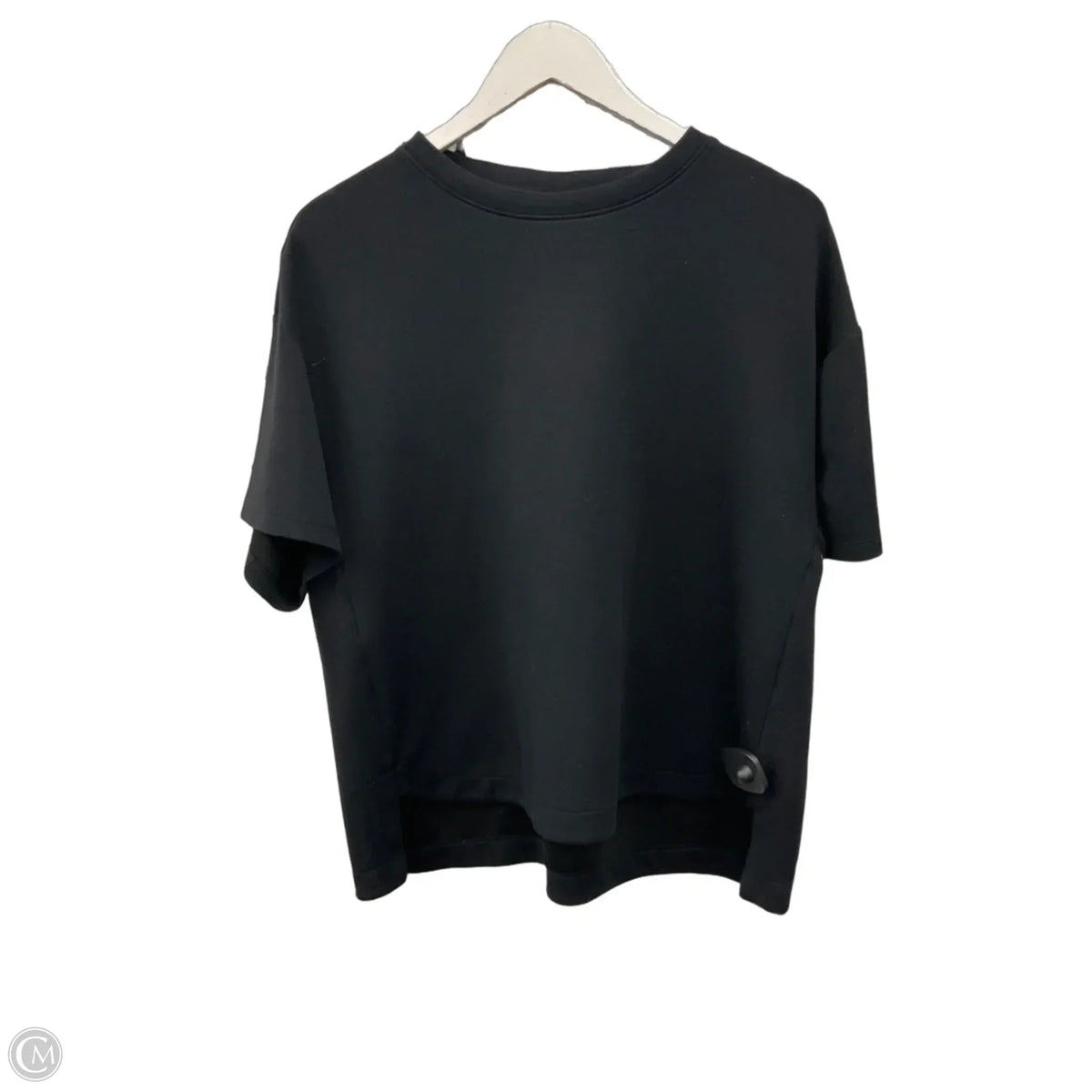 Top Short Sleeve Basic By Members Mark In Black, Size: L