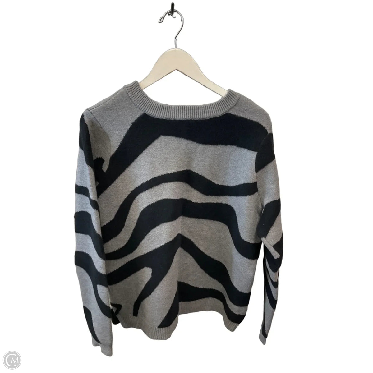 Sweater By Logo In Grey, Size: M