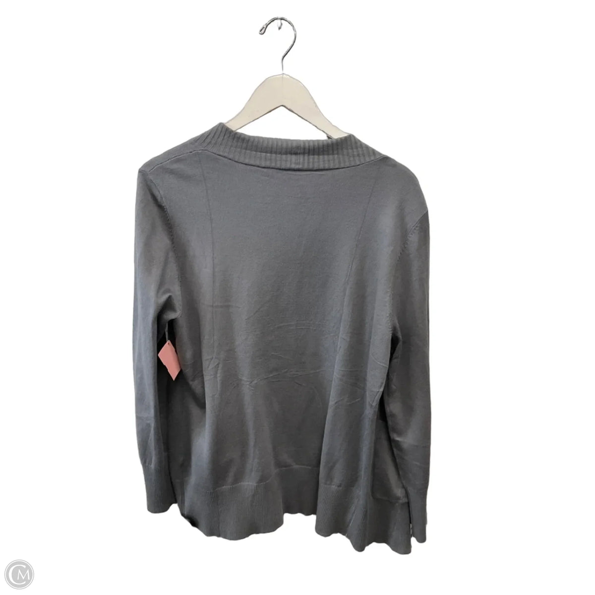 Cardigan By Clothes Mentor In Grey, Size: L
