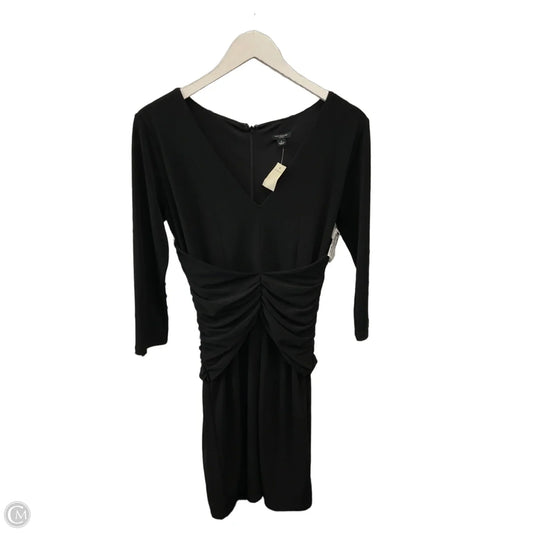 Dress Casual Midi By Ann Taylor In Black, Size: S