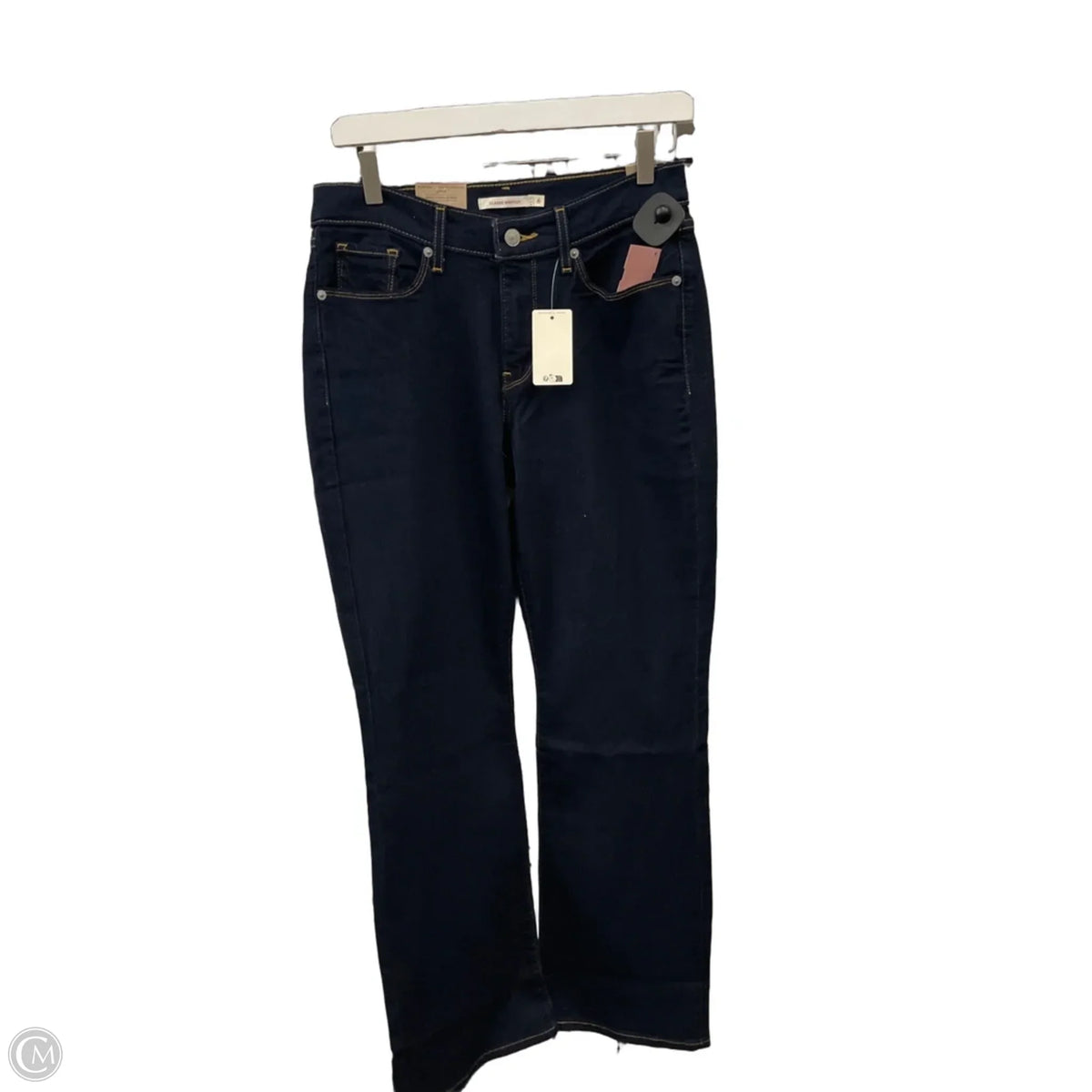 Jeans Flared By Levis In Blue Denim, Size: 6
