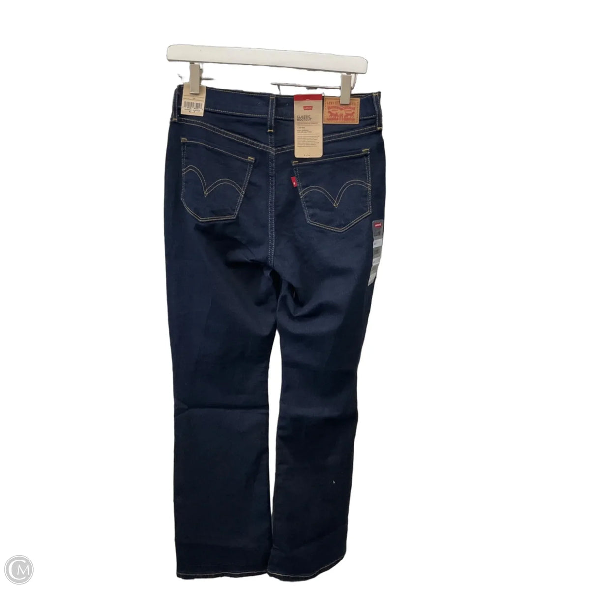 Jeans Flared By Levis In Blue Denim, Size: 6