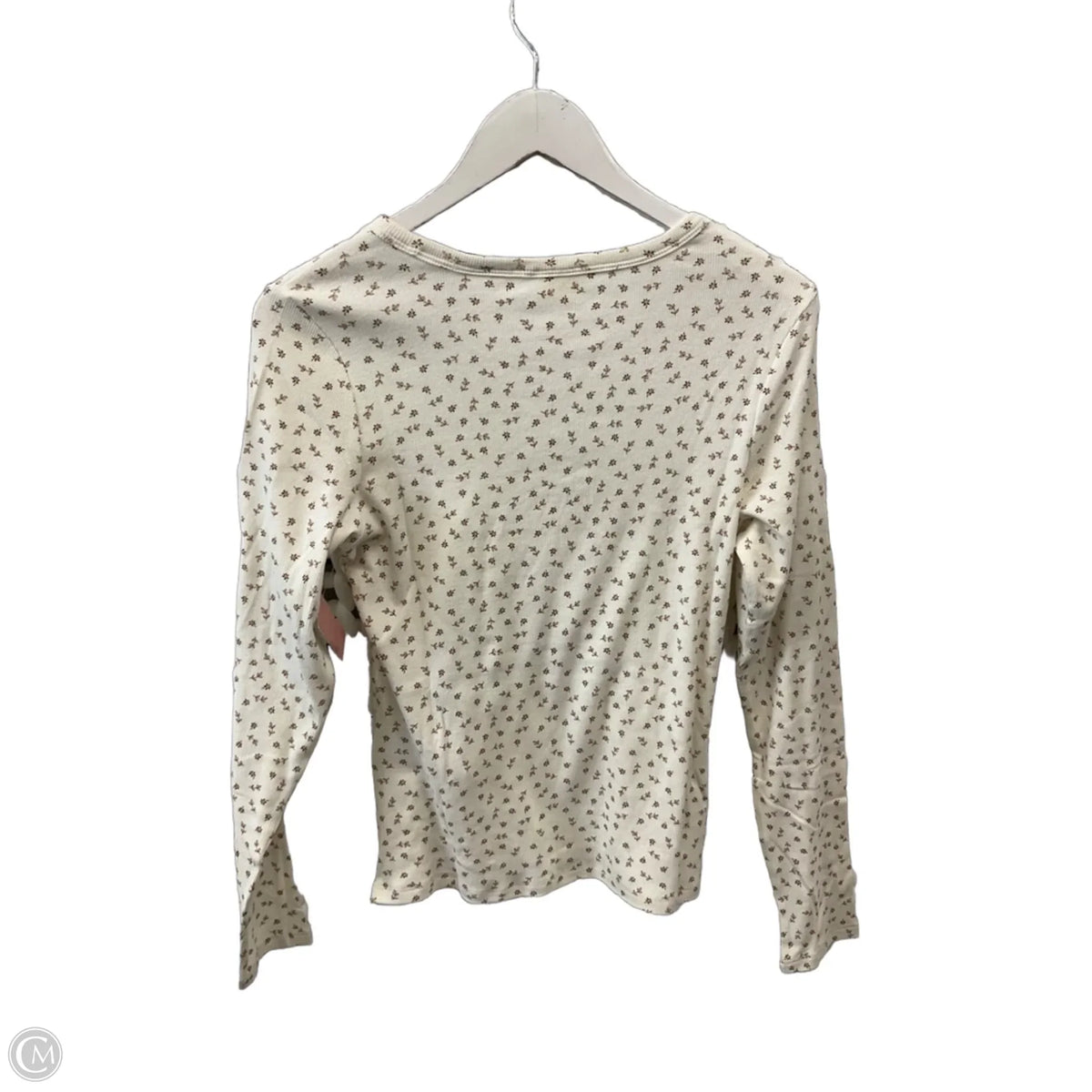 Top Long Sleeve By Levis In Ivory, Size: L