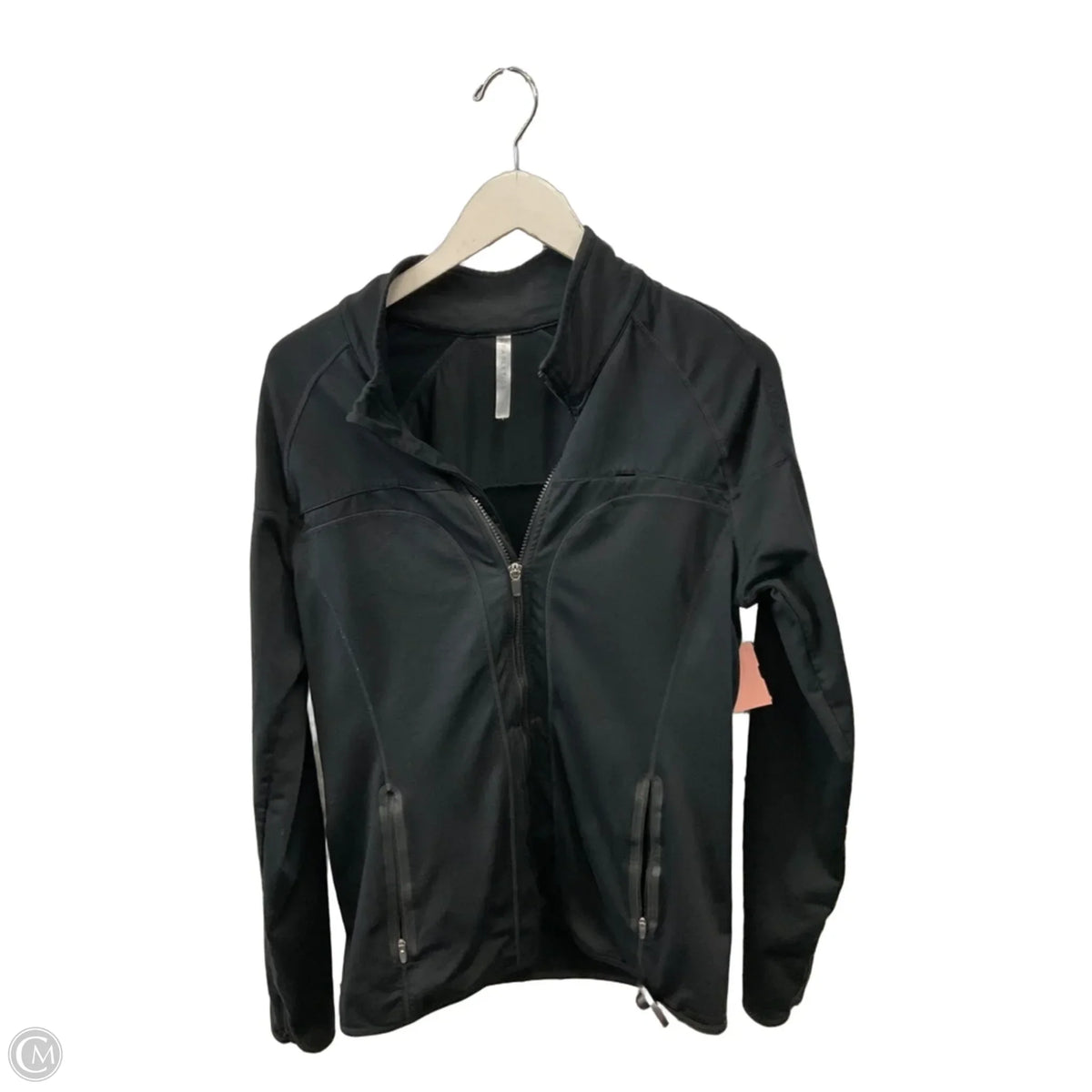 Athletic Jacket By Fabletics In Black, Size: L