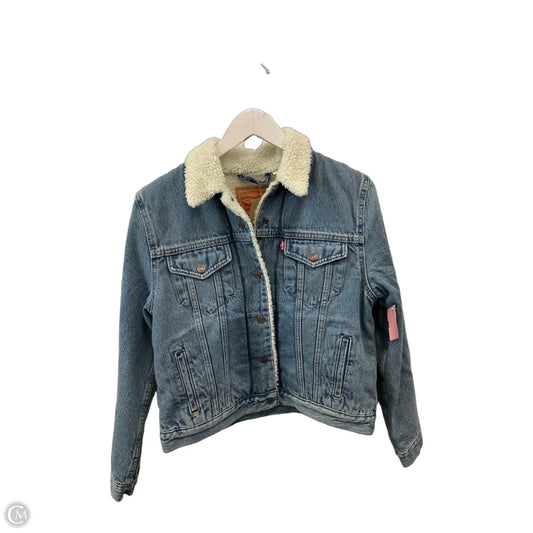 Jacket Denim By Levis In Blue Denim, Size: S