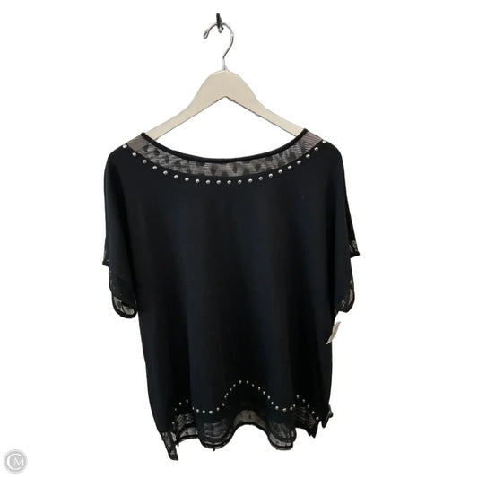 Top Short Sleeve By Ruby Rd In Black, Size: Xl