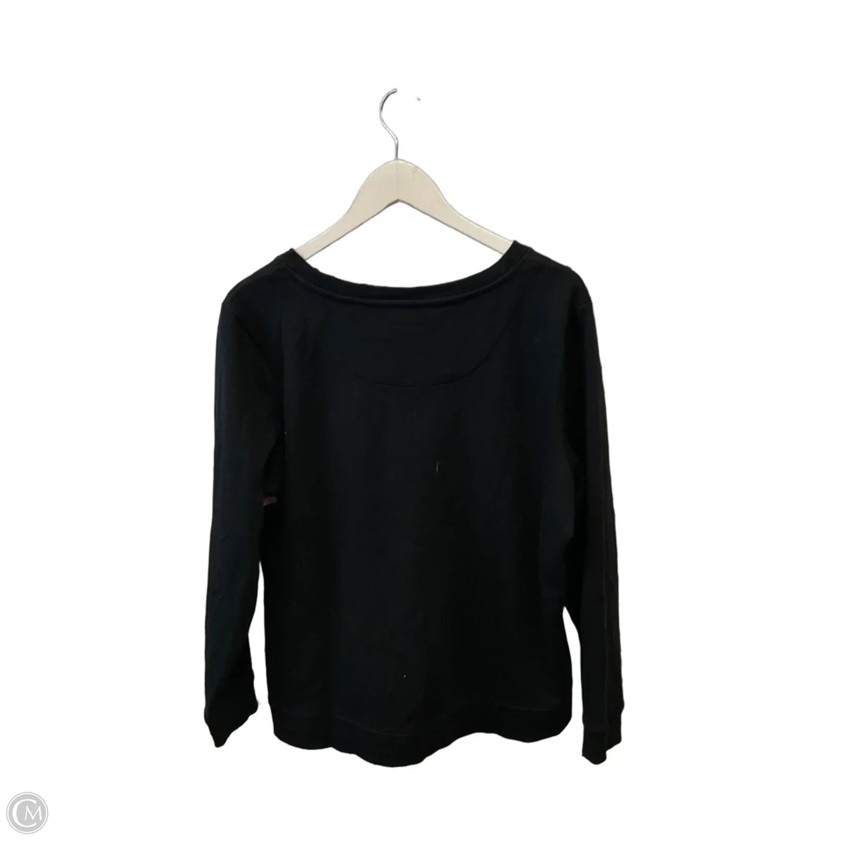 Sweatshirt Collar By Calvin Klein In Black, Size: Xl