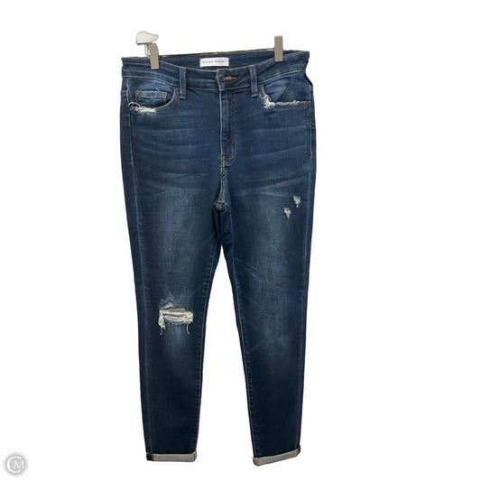 Jeans Skinny By Flying Monkey In Blue Denim, Size: 10