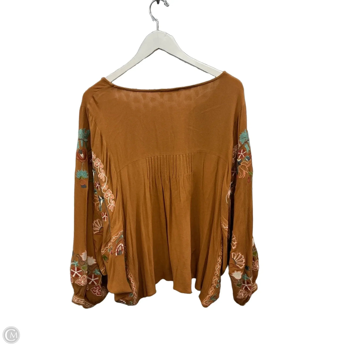 Top Long Sleeve By Easel In Tan, Size: S