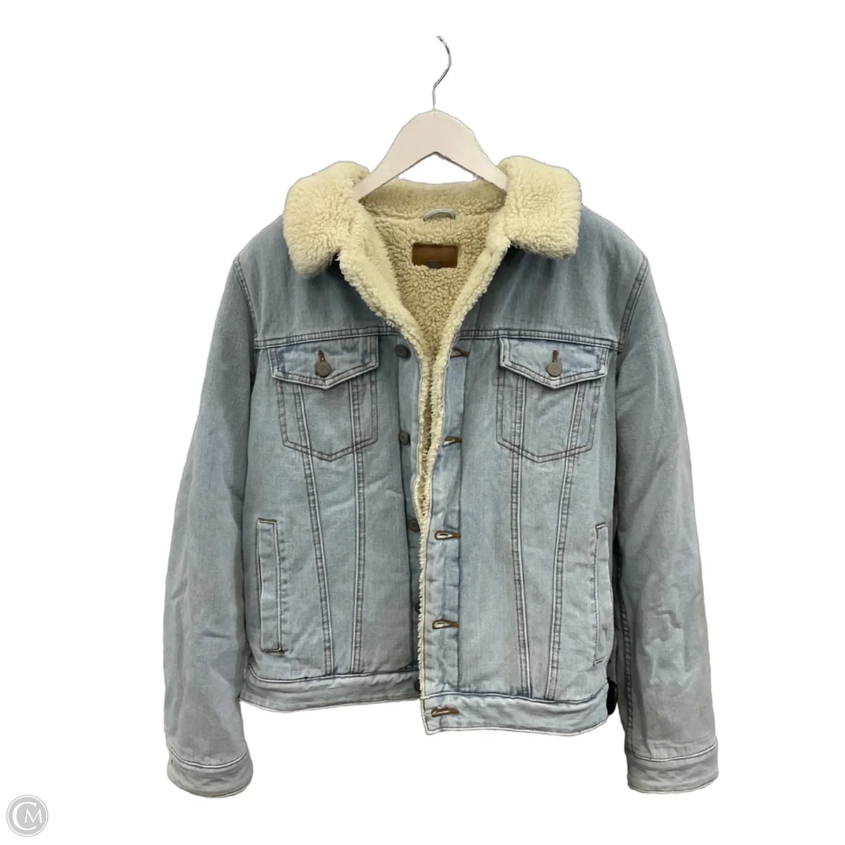 Jacket Denim By Clothes Mentor In Blue Denim, Size: Mp