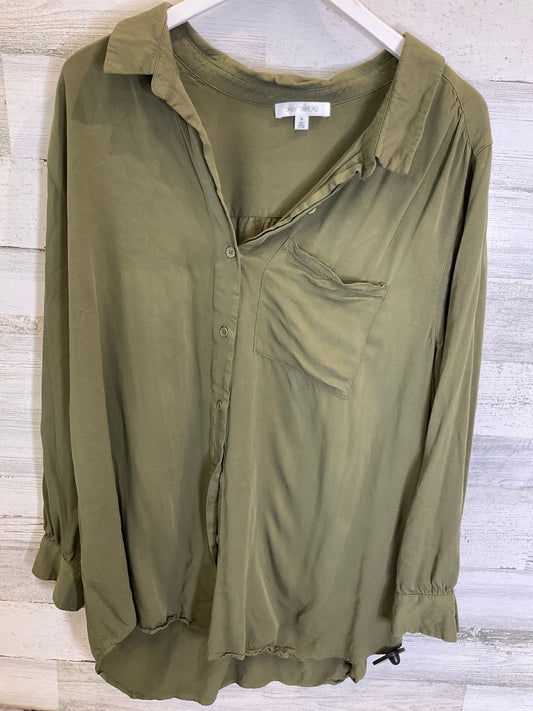 Green Top Long Sleeve Clothes Mentor, Size 3x